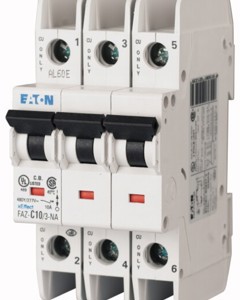 Circuit breaker FAZ 3-pole C10A 10KA 480V UL489